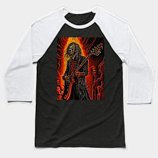 Music guitar deathmetal skeleton Baseball T-Shirt